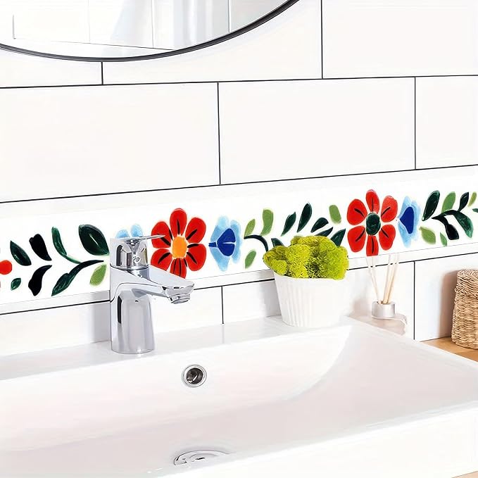 HOMETITUTE Wallpaper Border 4x196 Inch Peel and Stick Wall Border Wallpaper - Image 2