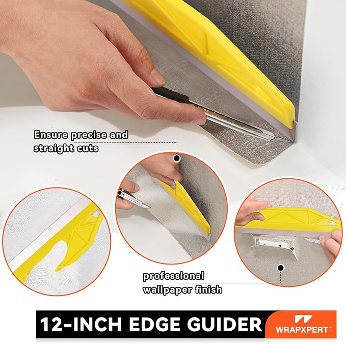 WRAPXPERT Peel and Stick Wallpaper Tools, Wallpaper Smoothing Tool Kit - Image 3
