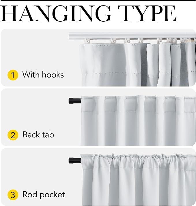 NICETOWN Doorway Curtain with Adjustable Ceiling Track, Privacy Protection - Image 3