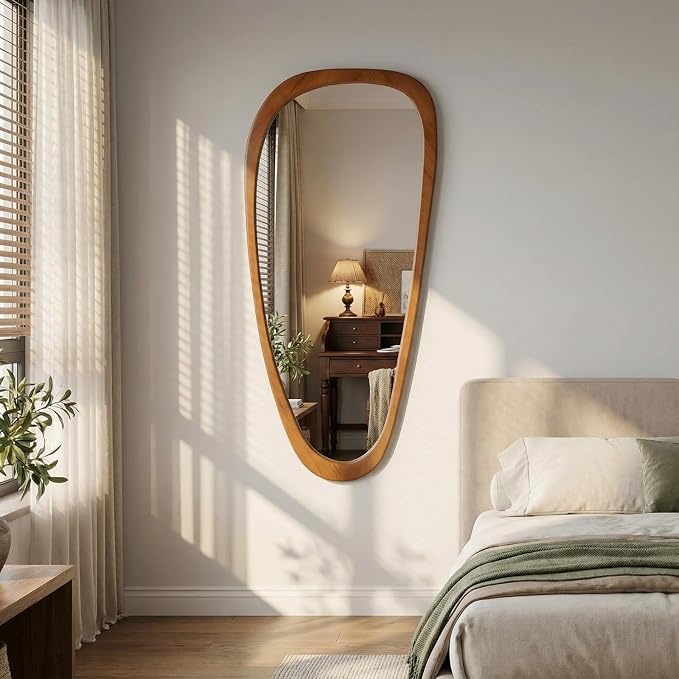 BOMINICA Full Length Irregular Wall Mirror, Decorative Floor Mirror - Image 6