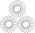 3 Pack Metal Mirrors for Wall Sunburst Wall Mirrors Home Décor Decorative by Uaussi