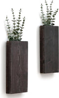 Wood Wall Planter Set of 2, Wood Wall Pocket by GRIDFORTE
