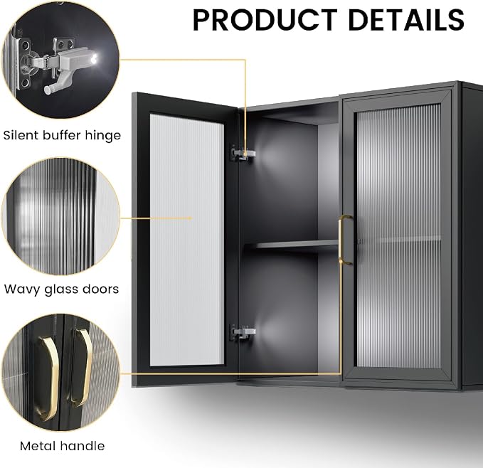 Furnaza LED Wall Storage Cabinets - Image 5