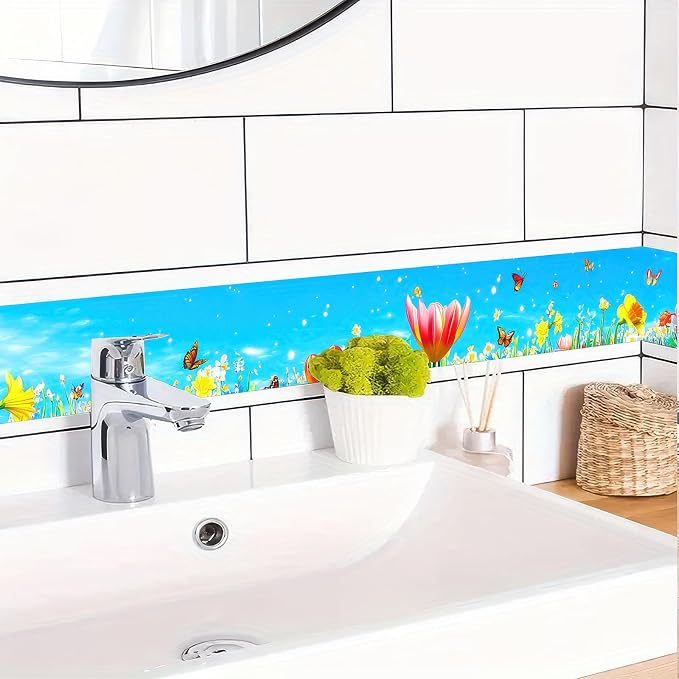HOMETITUTE Wallpaper Border 4x196 Inch Peel and Stick Wall Border Wallpaper - Image 5