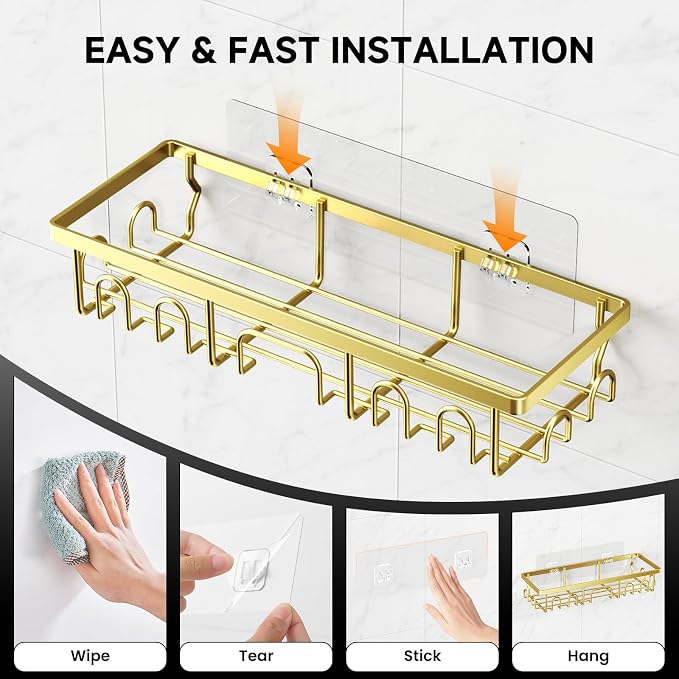 Shower Caddy, 5 Pack Shower Shelves - Image 6