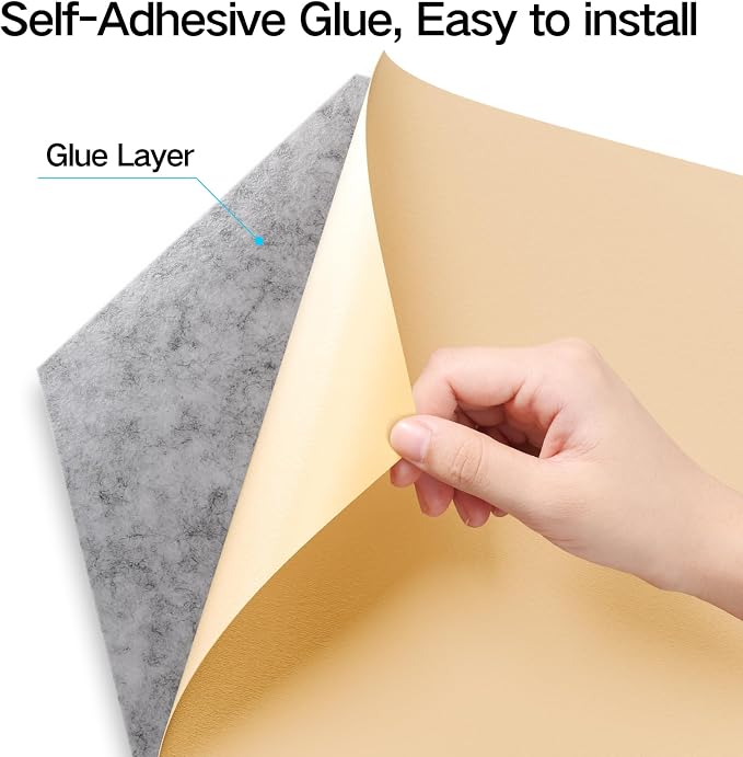 12 Pack Self-Adhesive Acoustic Panels 12" X 10" X 0.4" - Image 2