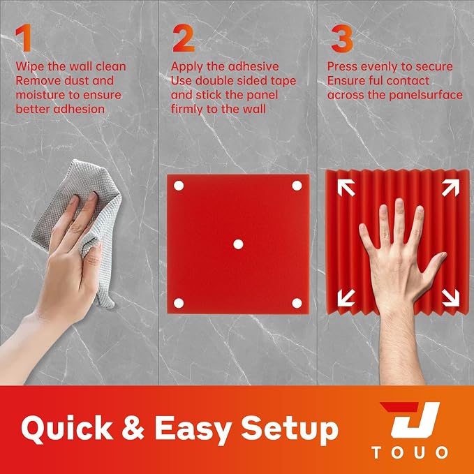 24 Pack Acoustic Panels – Sound Proof Foam Panels - Image 8