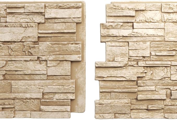 Ekena Millwork 48 5/8"W x 24 3/4"H x 1 1/4"D Cascade Stacked Stone, StoneWall - Image 8