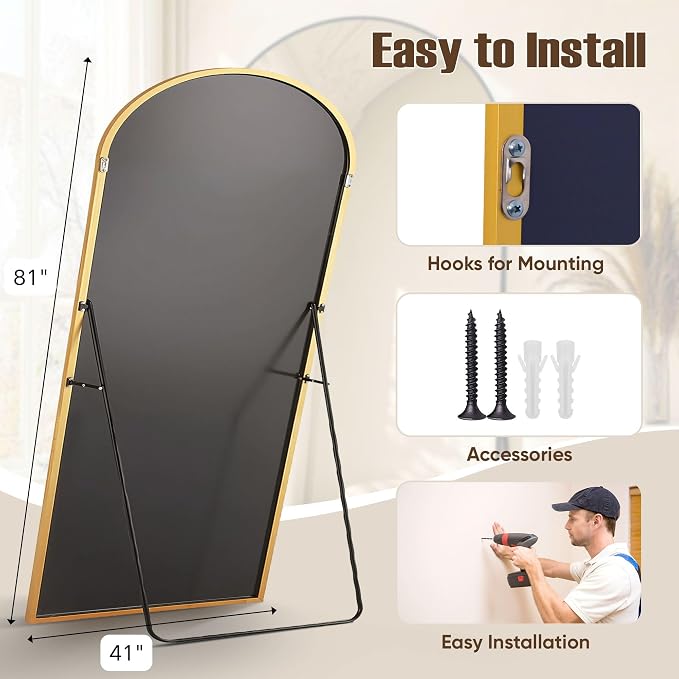 Full Length Mirror, Oversized Floor Mirrors, Leaning Free Standing Mirrors - Image 6