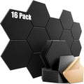 16 Pack Self-Adhesive Acoustic Panels 12" X 10" X 0.4" by Dailycooper