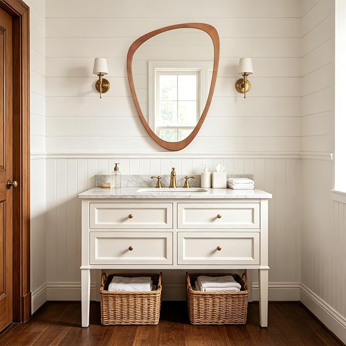 WallBeyond Asymmetrical Mirror, Irregular Wall Mirror, Wall Mirrors Decorative - Image 4