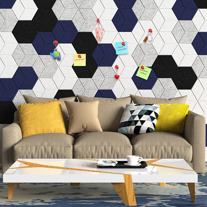 12 Pack Self-adhesive Acoustic Panels 12" X 10" X 0.4" -Sound Proof Foam Panels - Image 4