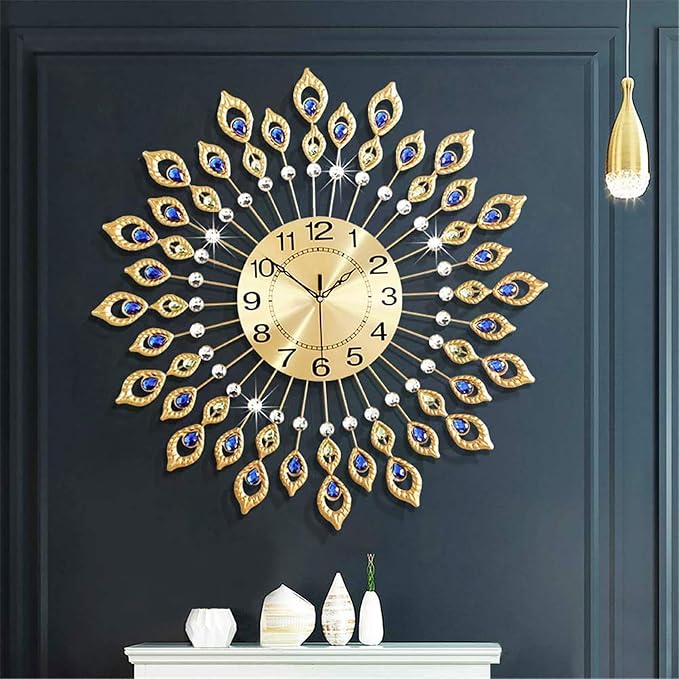 26.4 Inch Gold Large Wall Clock by FMTADDecorativeWallClocks