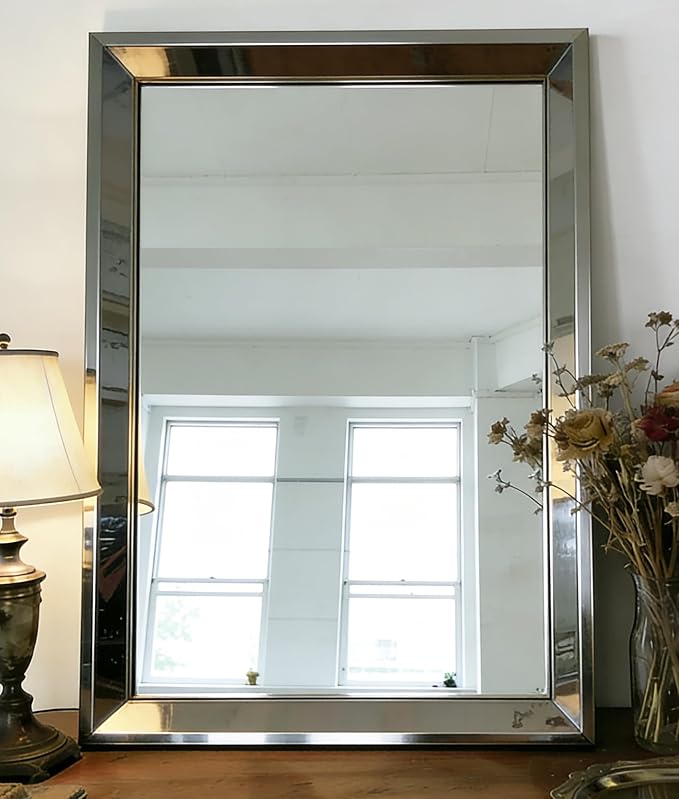 Chende 33"x49" Angled Retangular Decorative Wall Mirror - Image 6
