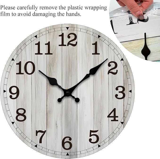 Wall Clock, Modern Wall Clocks Battery Operated, Silent Non Ticking Clock - Image 9