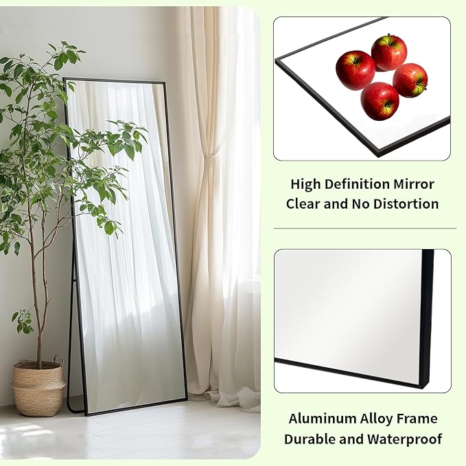 Sunniry Full Length Mirror 56x16 inch, Full Body Mirror - Image 2