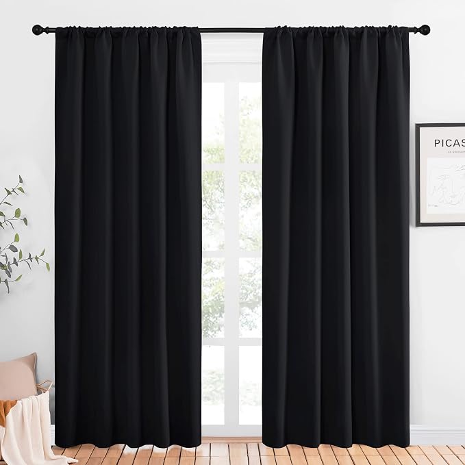 NICETOWN Black Out Window Curtains by NICETOWN