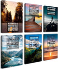 Throwbacktraits Canvas Motivational Wall Art – Set of 6 Inspirational Prints by ThrowbackTraits