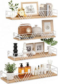 Floating Shelves for Wall, 4 Sets Rustic Wall Mounted Shelves by Unknown