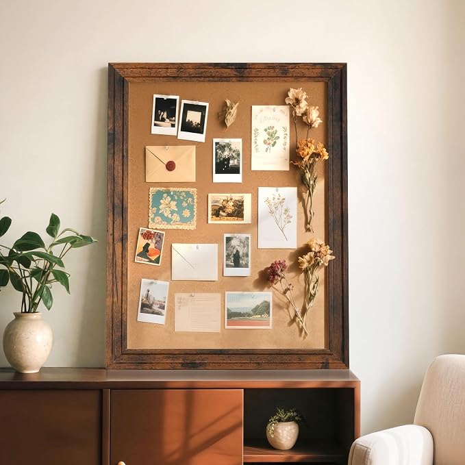 Cork Bulletin Board, Hanging Pin Board - Image 6