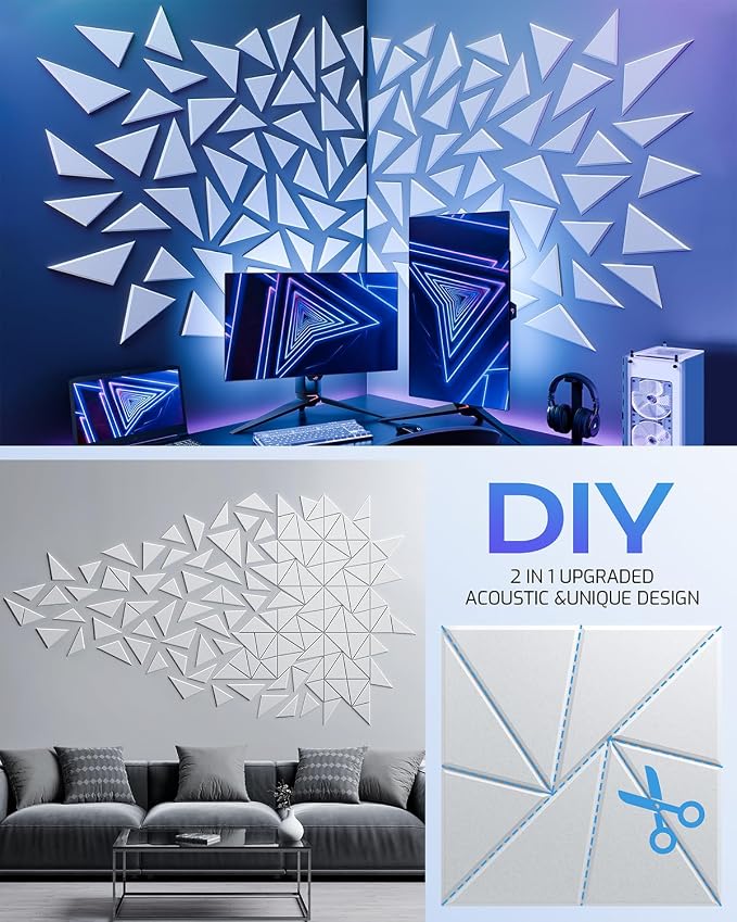 12 Pack Acoustic Panels, Sound Proof Foam Panels - Image 5