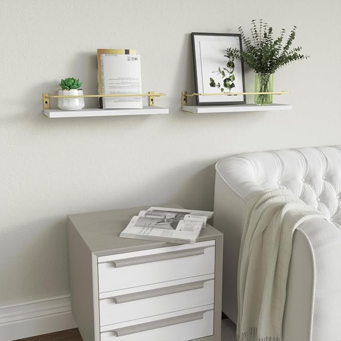 RICHER HOUSE Bathroom Shelves, Small Floating Wall Shelf - Image 6