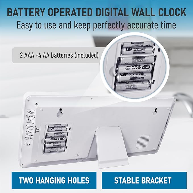 TXL Large Digital Wall Clock - Image 3