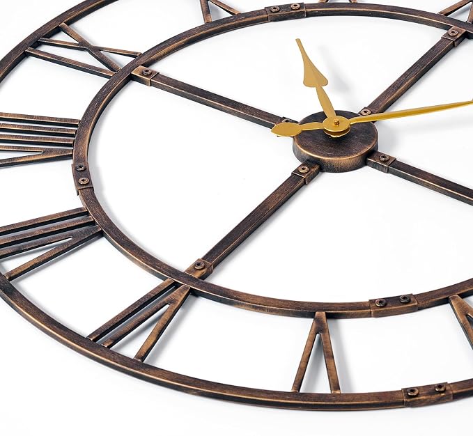 40 Inch Large Wall Clock for Living Room Decor – Easy-Assembly Silent - Image 4