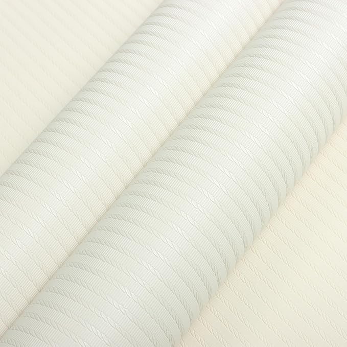 Orainege Peel and Stick Wallpaper Cream Beige Wallpaper Textured Contact Paper by Orainege
