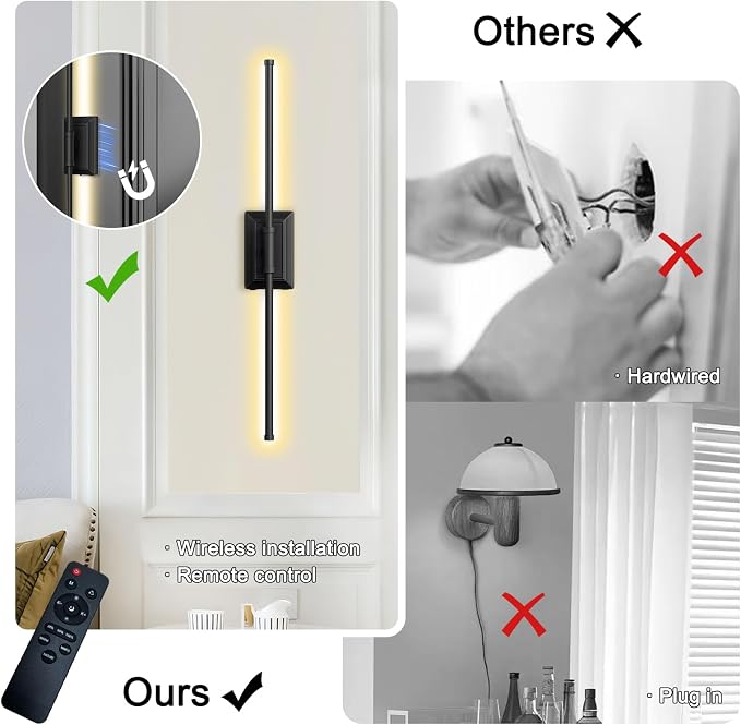 Battery Operated Wireless Wall Sconce - Image 6