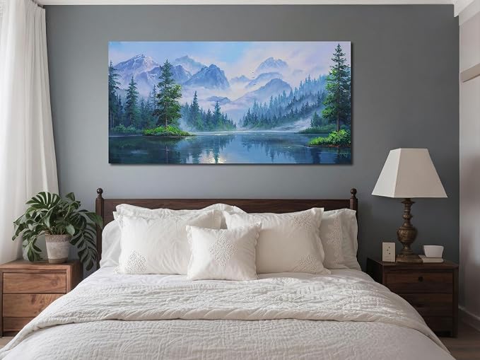 Ardemy Forest Landscape Canvas Painting 48"x24" - Image 4