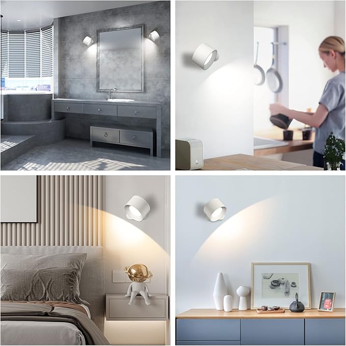 AKSDA Battery Operated Wall Light, LED Lamp - Image 6