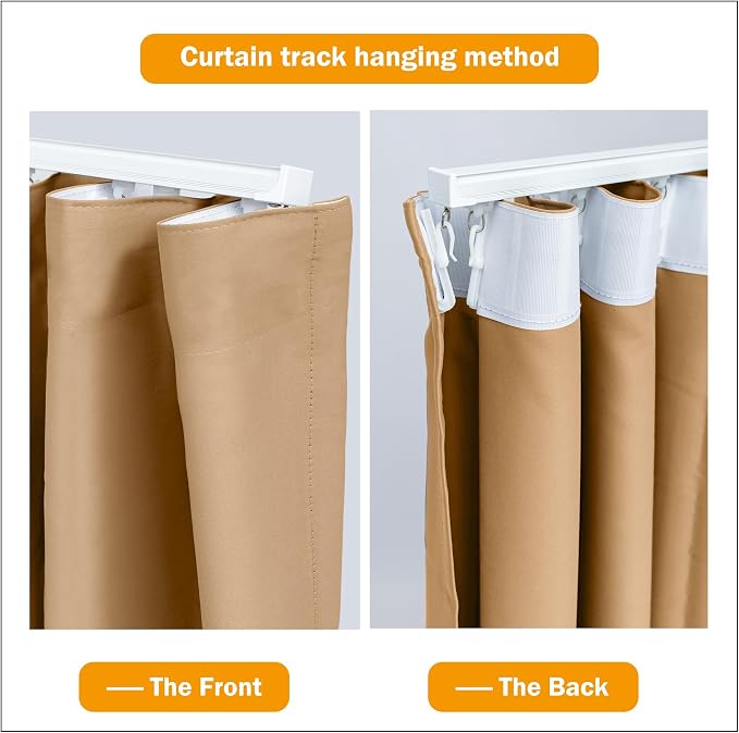Hoeflife Room Divider Curtains Blackout Floor to Ceiling Curtain - Image 5