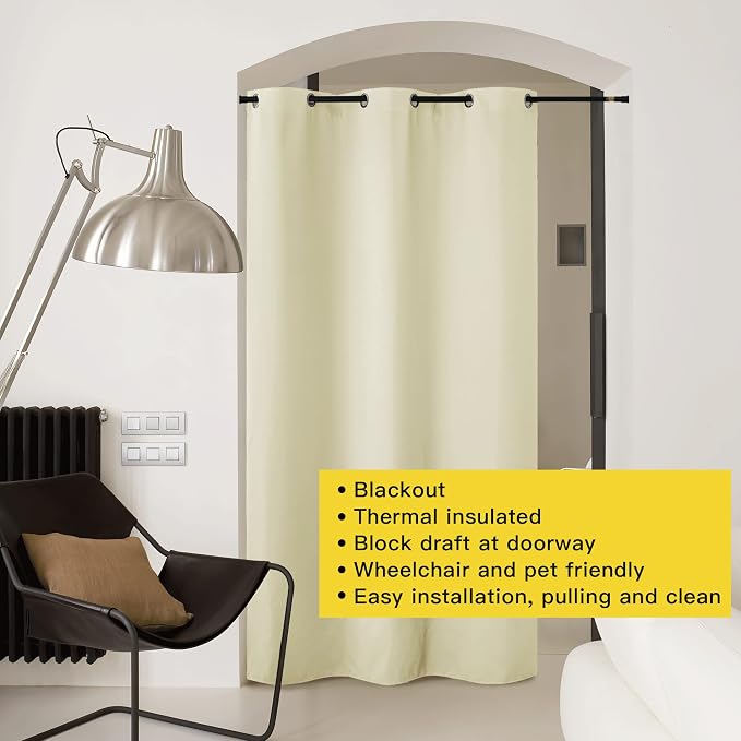 NICETOWN Door Curtain for Doorway Privacy, Room Divider Curtain Cover - Image 8