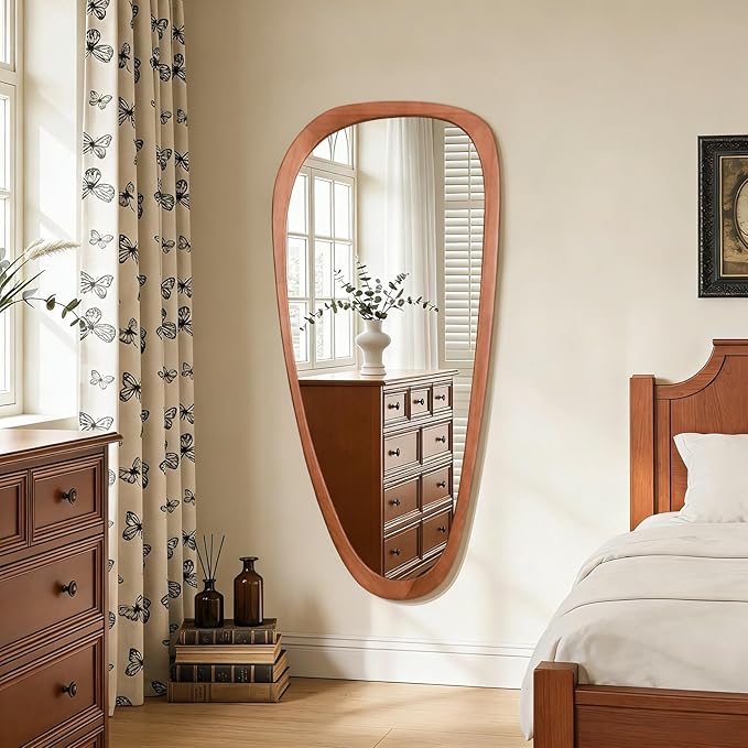 WallBeyond Asymmetrical Mirror, Irregular Mirror Full Length, Boho Wall Mirrors - Image 2