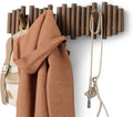 Umbra Picket Coat Rack with 8 Hooks – Walnut Wall-Mounted Coat Rack with by Umbra