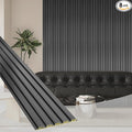 OUZUGIE WPC Acoustic Slat Wall Paneling, Living Room, TV Background, Study Room by OUZUGIE