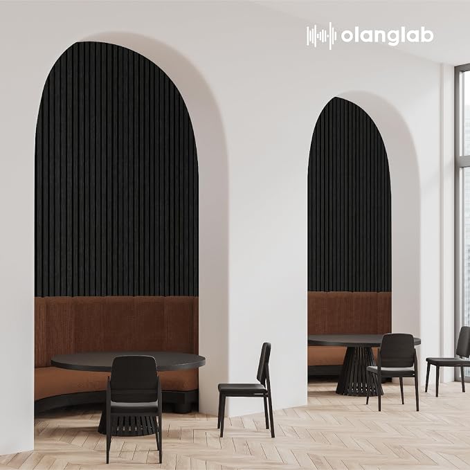 Olanglab Wood Wall Panels 4 Pack, Wood Slat Acoustic Wall Panels, 94.5"x12.6" - Image 9