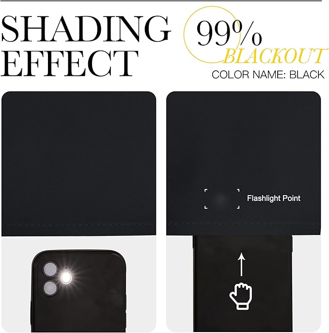 NICETOWN Halloween Black Blackout Curtain Blinds - Image 5