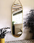 OGCAU 48'' x 16'' Full Length Mirror Wall-Mounted, Full Body Hanging Mirror by OGCAU