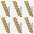 Homeforia Gold Wall Coat Hooks, High End White Wood & Gold Metal Wall Mounted by Homeforia