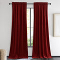 NICETOWN Christmas Red Velvet Curtains and Drapes, Extra Long Elegant Wall by NICETOWN