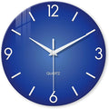 XFM Blue Wall Clock 14 Inch Modern Simple Wall Clocks Battery Operated by XFMWallClock