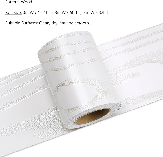 LACHEERY 3in x 82ft Thick White Bulletin Board Border Self Adhesive Mirror - Image 2