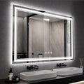 LED Mirror, 55x36 Inch Gradient Front and Backlit Lighted Bathroom Mirror by VanPokins-GlobalHighEndLEDBathroomMirrorBrand