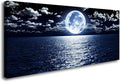 Cao Gen Decor Art S06950 Wall Art Canvas Prints Moon Sea Ocean Landscape 1 by Cao+Gen+Decor+Art