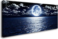 Cao Gen Decor Art S06962 Wall Art Canvas Prints Moon Sea Ocean Landscape 1 by Cao+Gen+Decor+Art