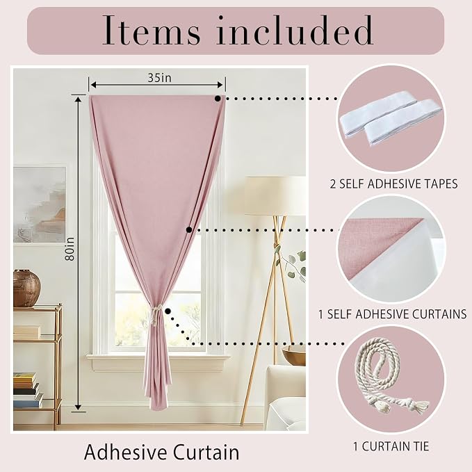 Self-Adhesive Total 100% Blackout Window Treatment - Image 6