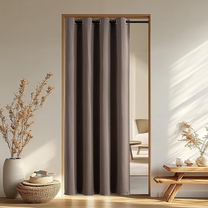 IGEMAEVE Blackout Doorway Curtains 96 Inch Length, Closet Curtain by IGEMAEVE