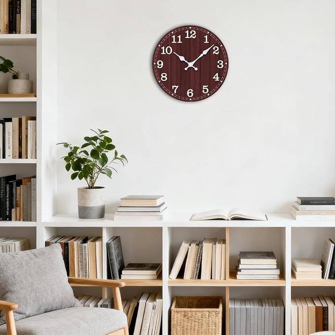 Wall Clock, Modern Wall Clocks Battery Operated, Silent Non Ticking Clock - Image 7